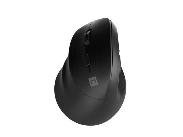 Мишка, Natec Vertical Mouse Crake 2 BLUETOOTH 5.2 + 2.4GHZ BLACK 2400dpi, Left handed, black