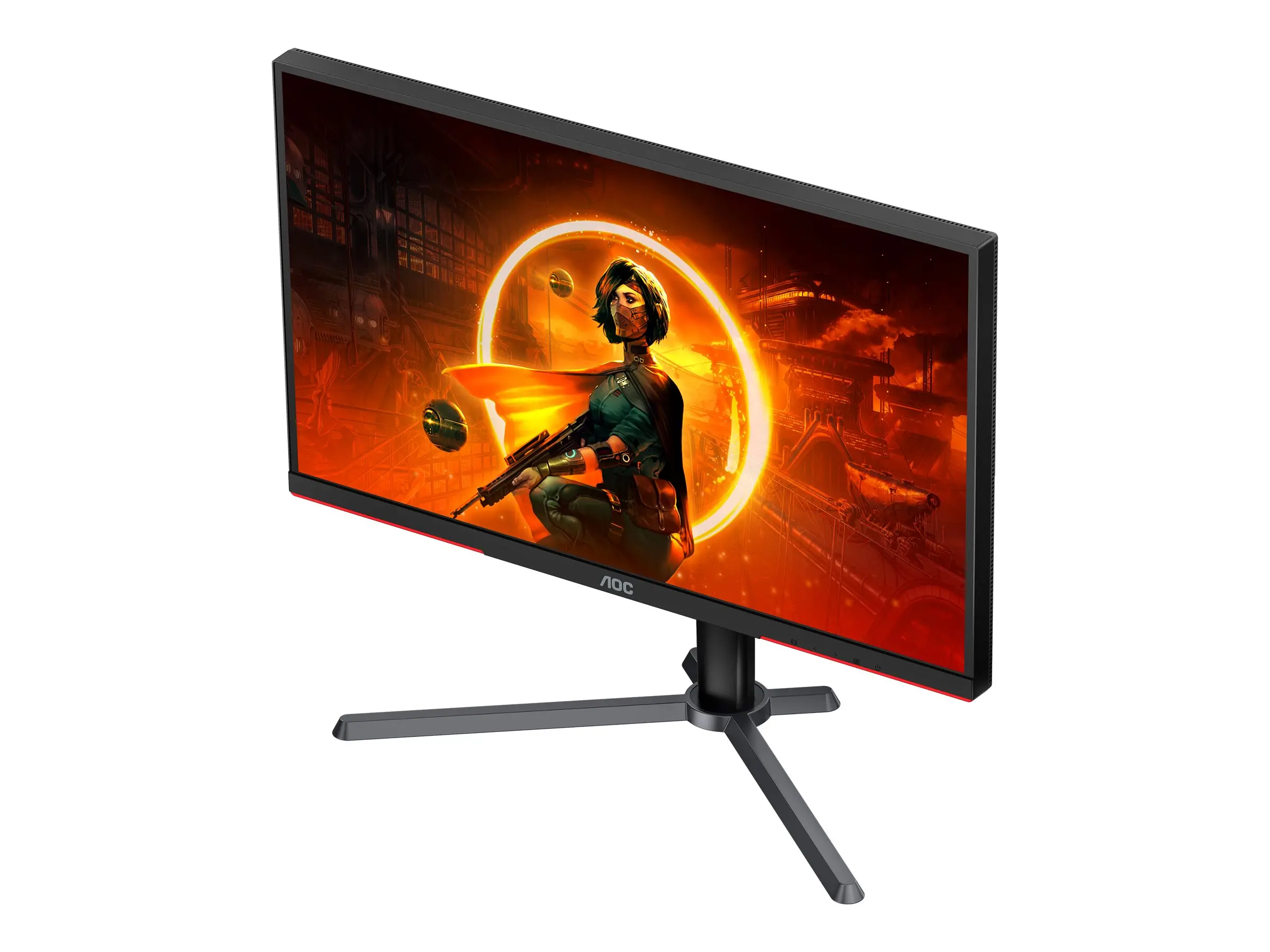 Монитор, AOC Q27G3XMN/BK, 27" VA Backlight type MiniLED, 2560x1440@180Hz, 1ms GtG, 1000cd/m2, 3000:1, DCR 80M:1, Adaptive Sync, FlickerFree, Low Blue Light, Tilt, Height Adjust, Pivot, Swivel, 2xHDMI, DP - image 3