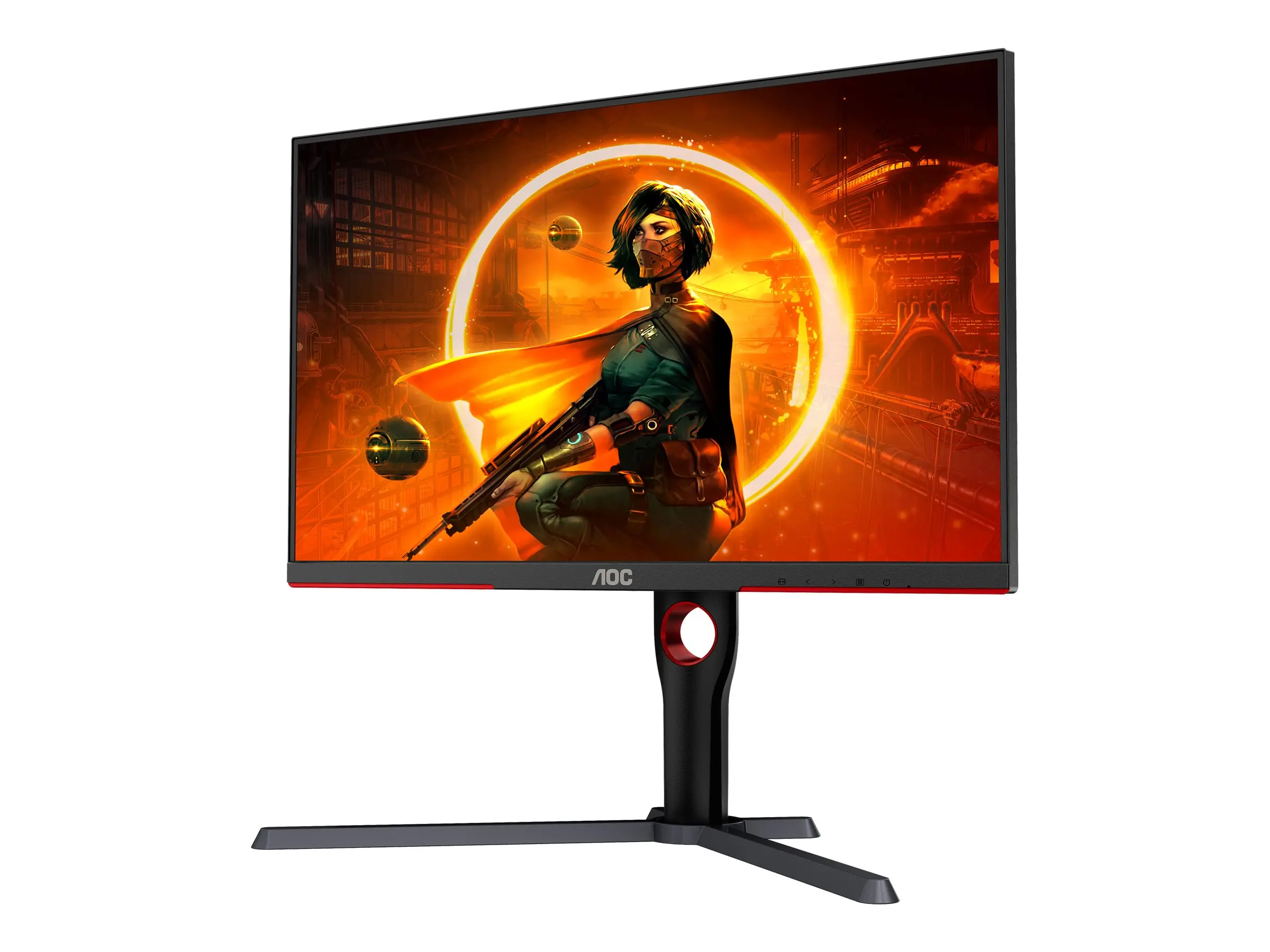 Монитор, AOC Q27G3XMN/BK, 27" VA Backlight type MiniLED, 2560x1440@180Hz, 1ms GtG, 1000cd/m2, 3000:1, DCR 80M:1, Adaptive Sync, FlickerFree, Low Blue Light, Tilt, Height Adjust, Pivot, Swivel, 2xHDMI, DP - image 4