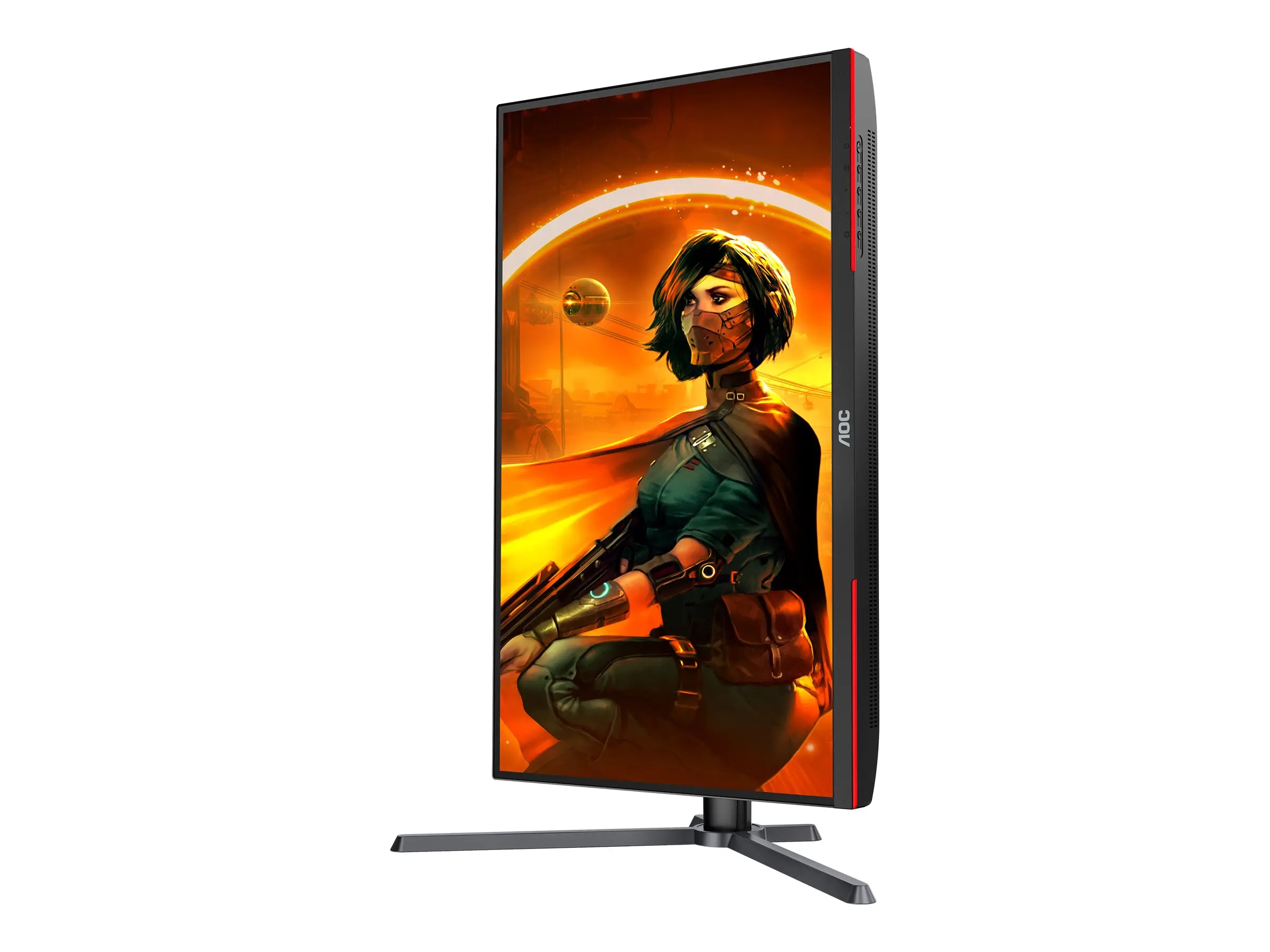 Монитор, AOC Q27G3XMN/BK, 27" VA Backlight type MiniLED, 2560x1440@180Hz, 1ms GtG, 1000cd/m2, 3000:1, DCR 80M:1, Adaptive Sync, FlickerFree, Low Blue Light, Tilt, Height Adjust, Pivot, Swivel, 2xHDMI, DP - image 5