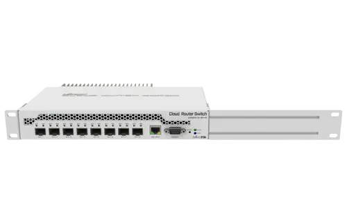 Суич MikroTik CRS309-1G-8S+IN, LAN 1 x Gigabit Ethernet ports, 8 x SFP+ 10Gbps, PoE in - image 3