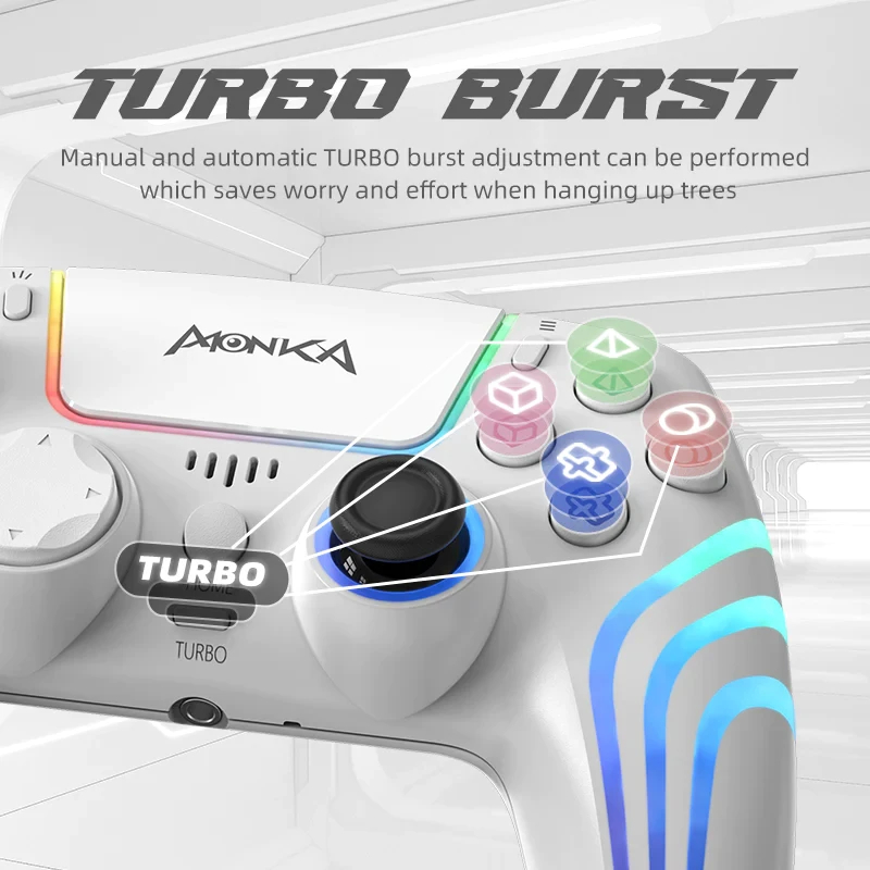 Marvo геймпад Gamepad Monka Contra GT-96 - PS4, RGB, Wireless, Vibration - image 7