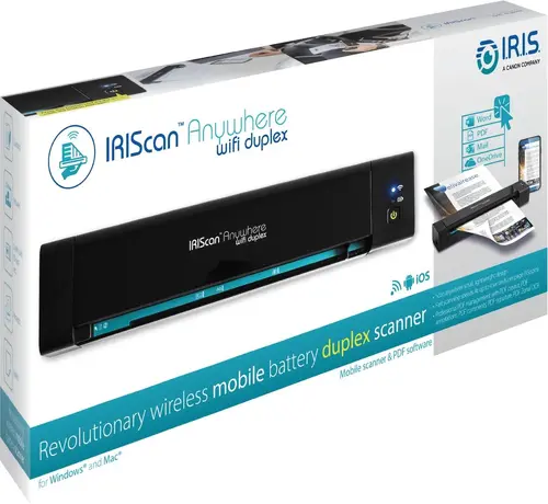 Φορητός σαρωτής διπλής όψης IRIS IRIScan Anywhere 6 Wifi Duplex, A4, USB-C, Μαύρο - 3