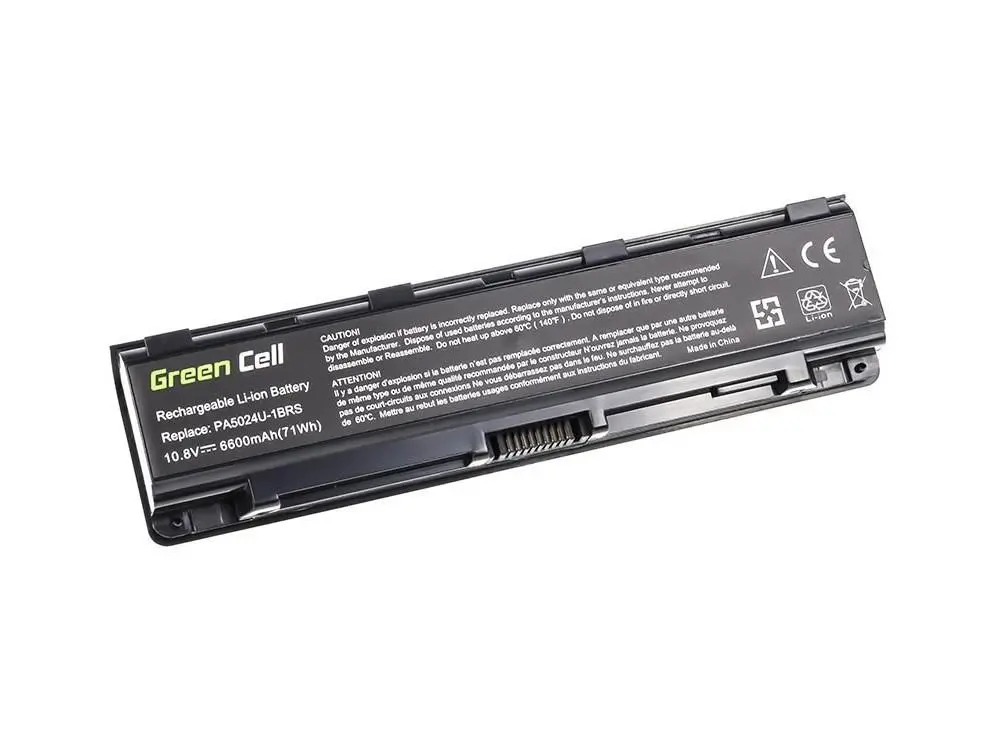 Батерия за лаптоп GREEN CELL, Toshiba Satellite C850 C855 C870 L850 L855 PA5024, 10.8V, 6600mAh - image 1