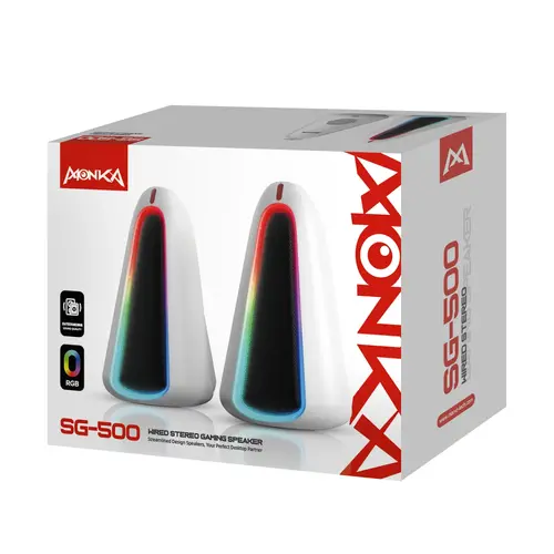 Marvo Ηχεία Gaming Speakers 2.0 6W, RGB - Monka Zilla SG-500 - 4