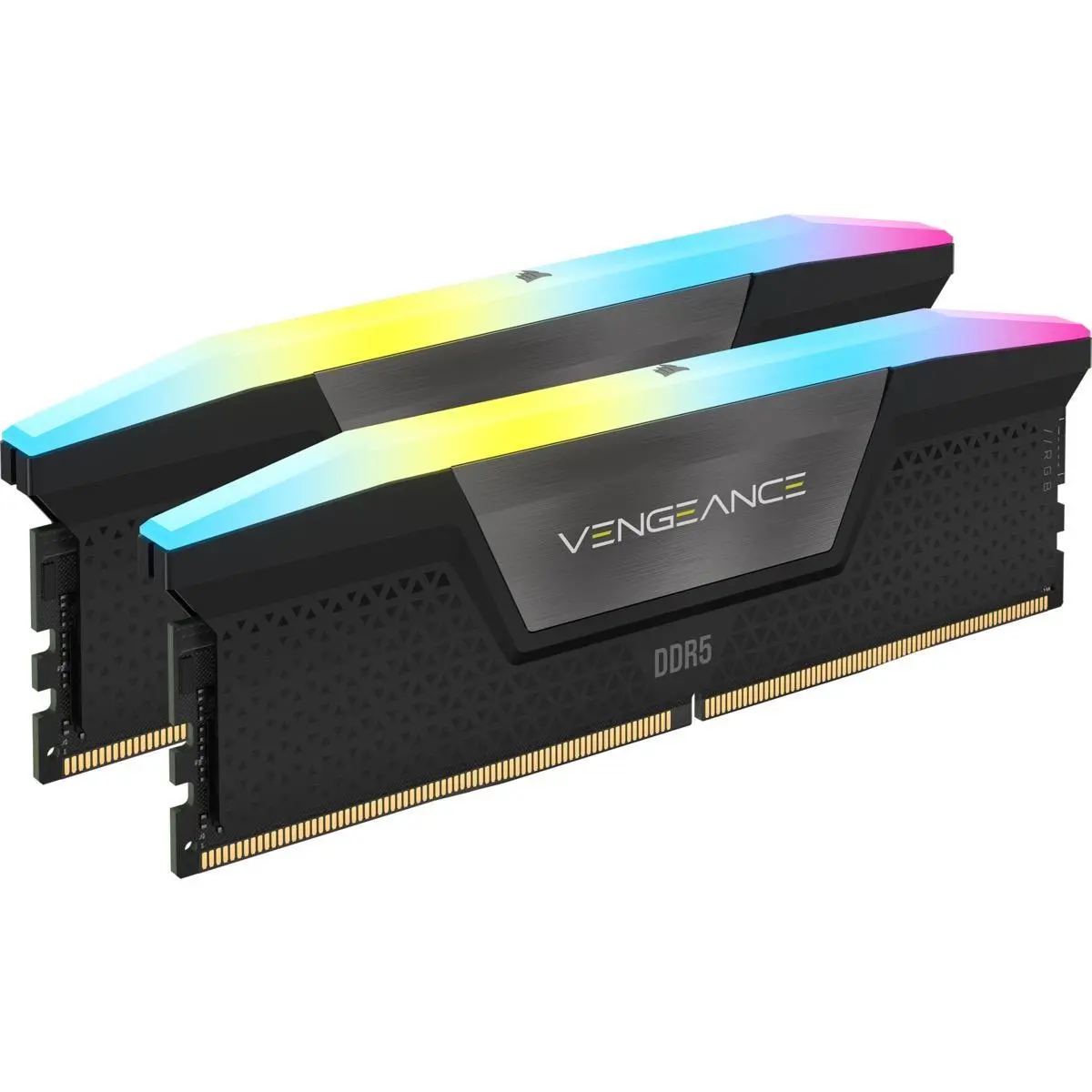 CORSAIR DDR5, 5600MT/s 32GB 2x16GB DIMM, 40-40-40-77, XMP 3.0, VENGEANCE RGB DDR5 Black Heatspreader, RGB LED, 1.25V - image 1