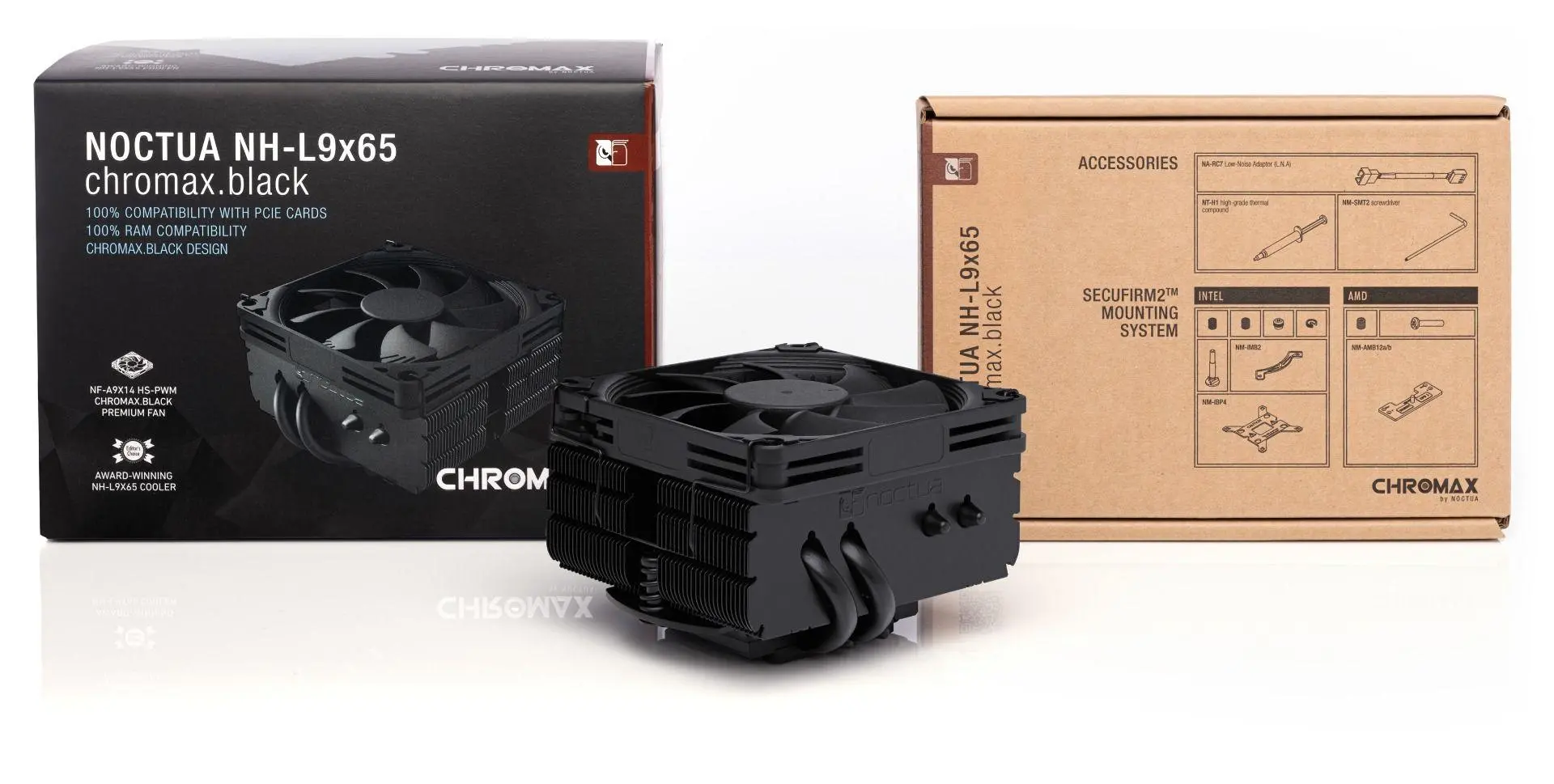 Noctua Охлаждане CPU Cooler NH-L9x65 chromax.black - LGA1851/1700/1200/AM5 - image 3