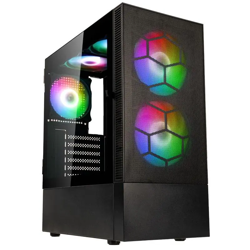 Carcasă Kolink Observatory MX Mesh ARGB TG Mid-Tower, Neagră