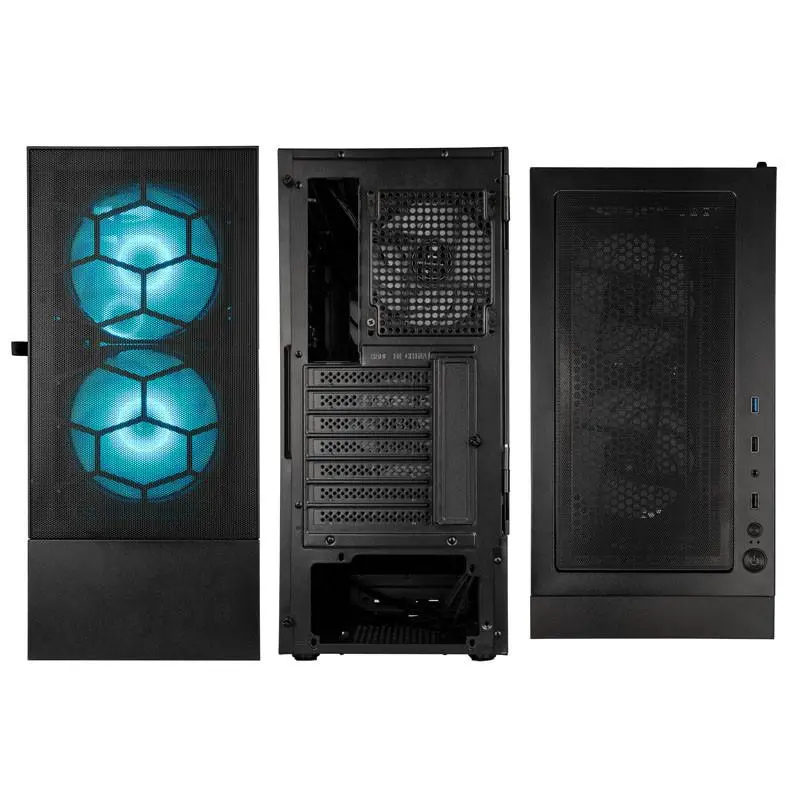 Кутия Kolink Observatory MX Mesh ARGB TG Mid-Tower, Черна - image 3