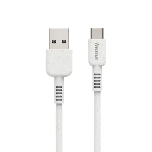 Кабел за зареждане HAMA "Eco", USB-A - USB-C, 1 м, 187281