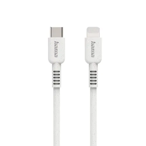 Кабел за зареждане HAMA "Eco", USB-C - Lightning, 1 м, 187284