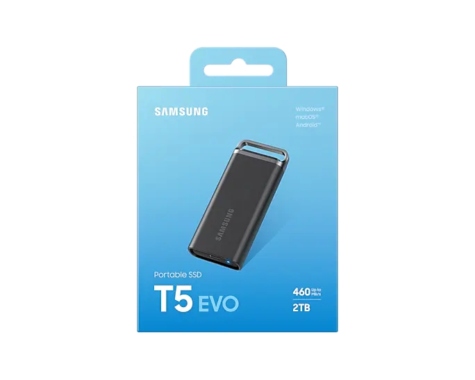 Твърд диск, Samsung 2TB T5 EVO Portable SSD USB 3.2 Gen 1 - image 5