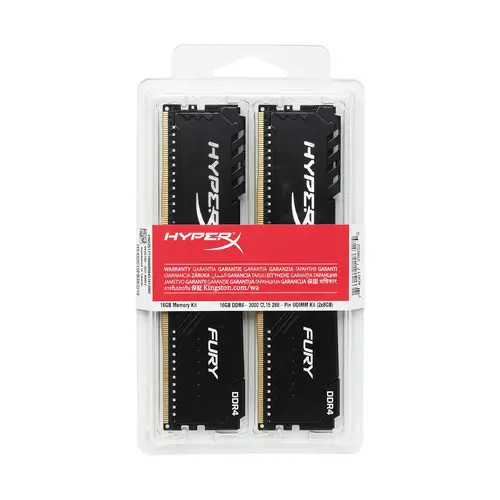 Памет HyperX Fury 32GB(2x16GB) DDR4 PC4-24000 3000MHz CL15 HX430C15FB3K2/32 - image 3