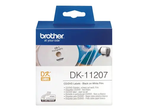 Χαρτί Ετικέτες BROTHER CD/DVD 58mm x 58mm x 100 - 2