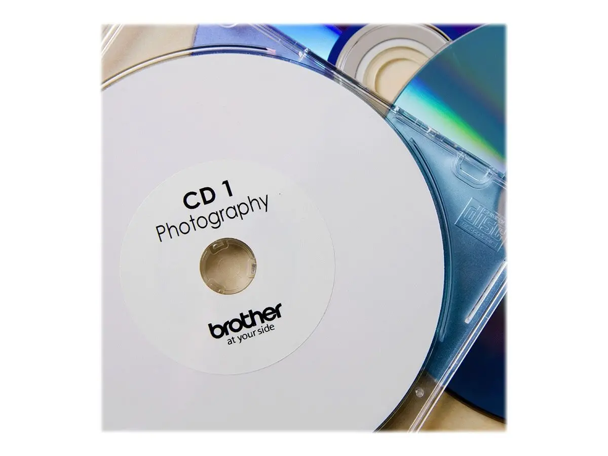 Χαρτί Ετικέτες BROTHER CD/DVD 58mm x 58mm x 100 - image 2