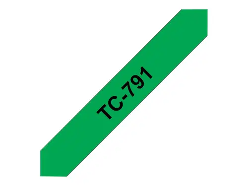 BROTHER P-Touch TC-791 negru pe verde 9mm - 2