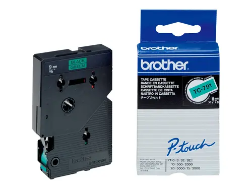 BROTHER P-Touch TC-791 μαύρο σε πράσινο 9mm - 3