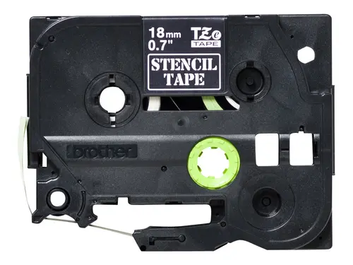 Консуматив, Brother STE-141 Black Stamp Stencil Cassette Tape 18mm x 3m - image 1