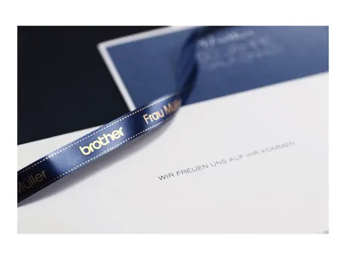 BROTHER textile tape gold/navy 12mm/4m - image 3