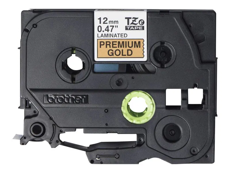 BROTHER TZEPR831 Casete de bandă lățime 6-12 mm Premium auriu negru