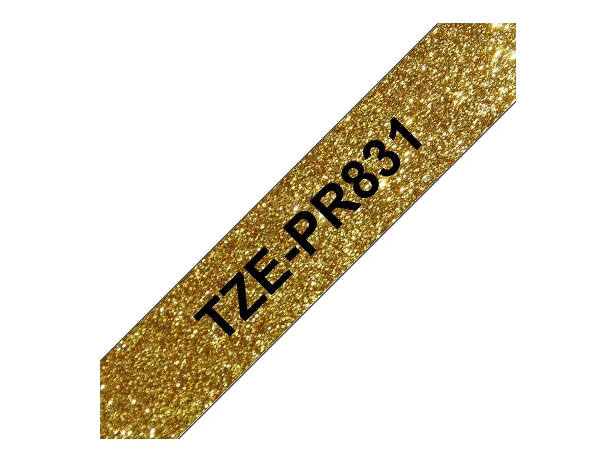 BROTHER TZEPR831 Tape cassettes 6-12 mm bandwidth Premium gold black - image 1