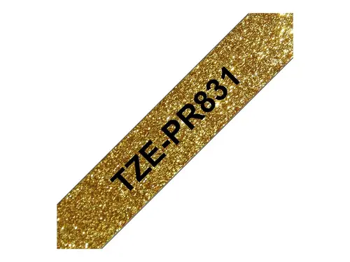 BROTHER TZEPR831 Tape cassettes 6-12 mm bandwidth Premium gold black - image 1