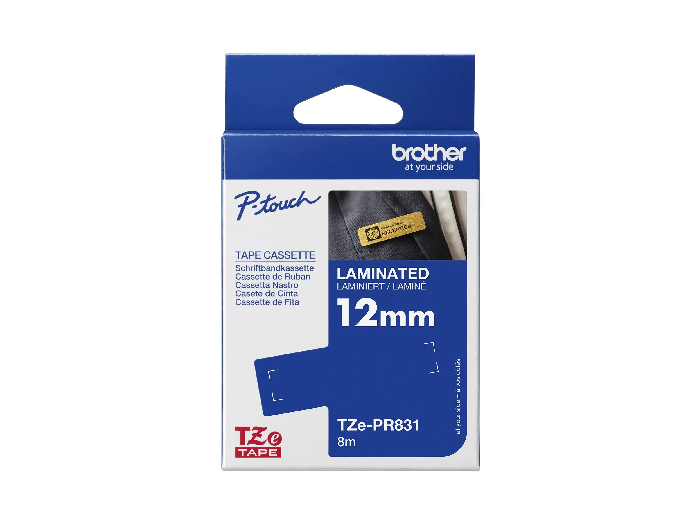 BROTHER TZEPR831 Tape cassettes 6-12 mm bandwidth Premium gold black - image 3