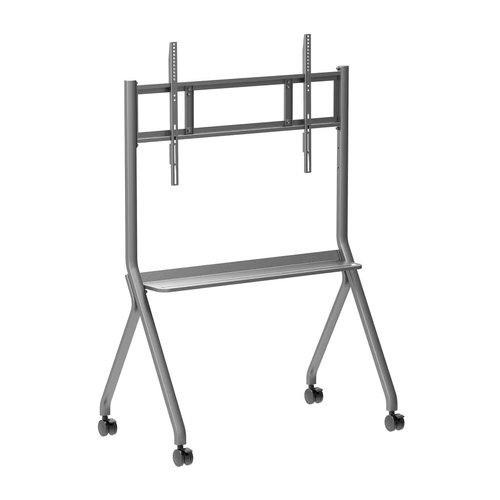Стойка, Hisense Universal Mobile cart 55"- 86"; Max Load 100kg, Gray (bracket) + Black (Hanging plate & caster)