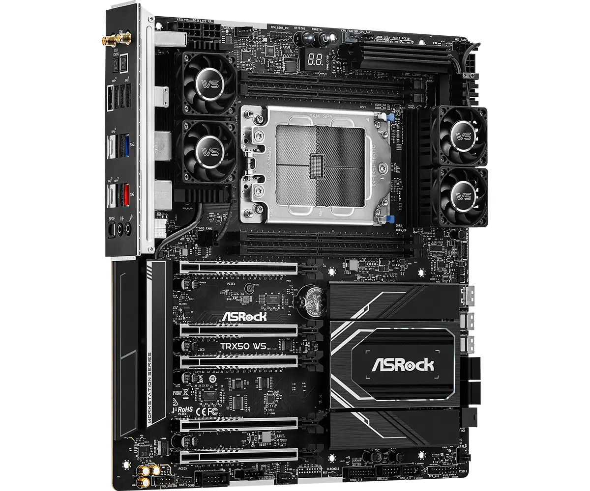 Дънна платка ASROCK TRX50 WS, Socket sTR5, ATX, 4xDDR5 - image 1