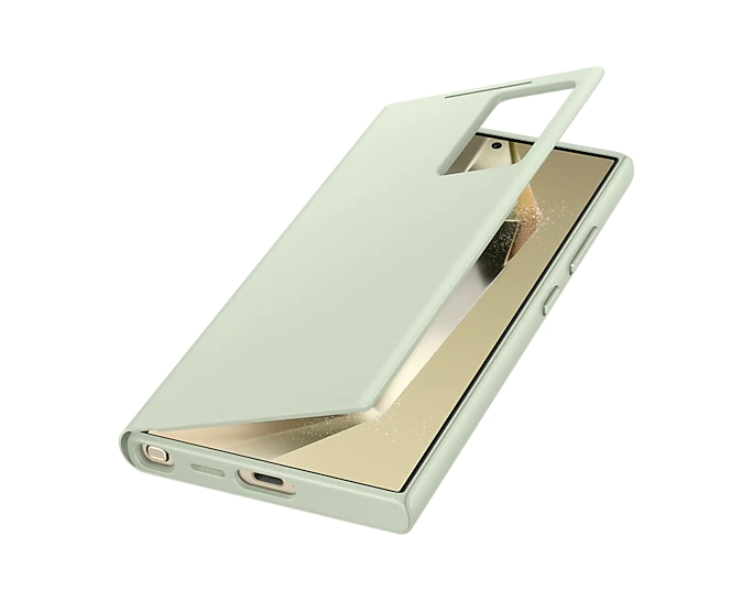 Калъф, Samsung S24 Ultra Smart View Wallet Case Light Green - image 2