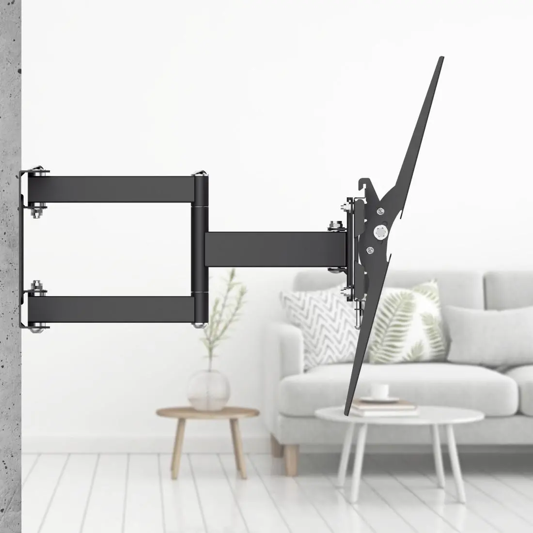 Стенна стойка Hama Fullmotion TV, 32-65", регулируема, Черна - image 6