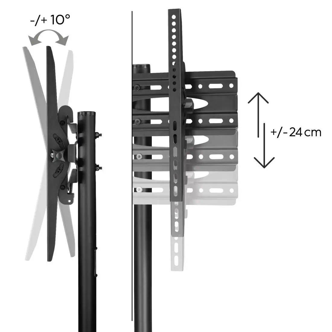 HAMA Suport mobil pentru TV Trolley, până la 75", 220874 - image 6
