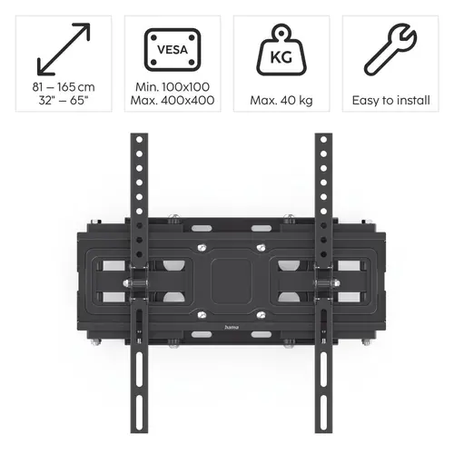 Стенна стойка за TV Hama FULLMOTION, 165 см (65"), 220830 - image 6