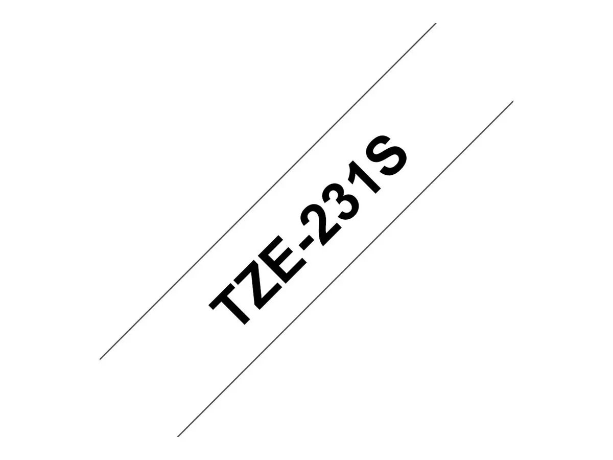 BROTHER TZE231S2 black/white 12mm 4m retail pack - image 2