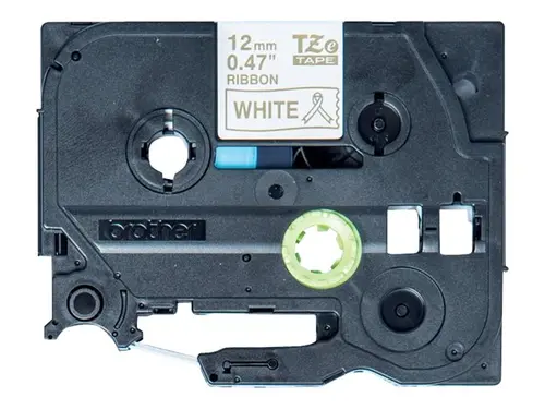 BROTHER TZe-R234 υφασμάτινη ταινία χρυσό/λευκό 12mm/4m - 1