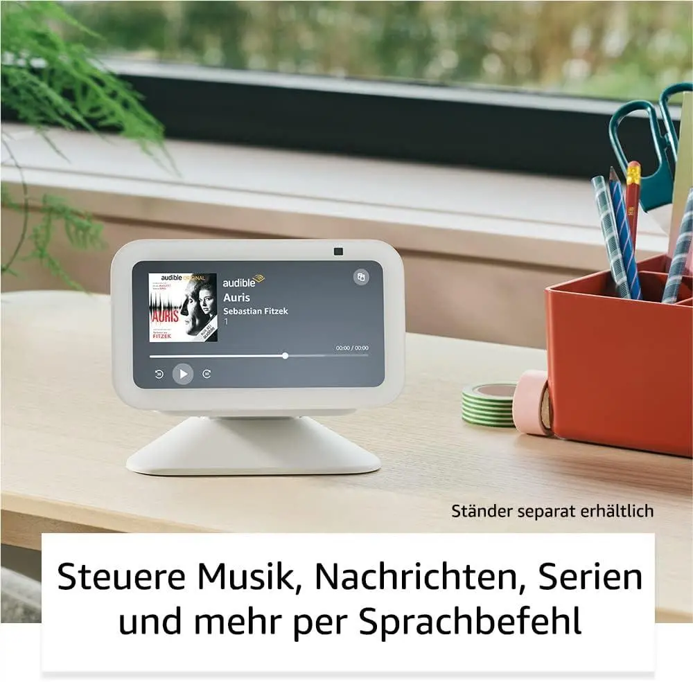 Boxă inteligentă Amazon Echo Show 5, 3nd Gen., Ecran tactil, Asistent vocal, Albă - image 1