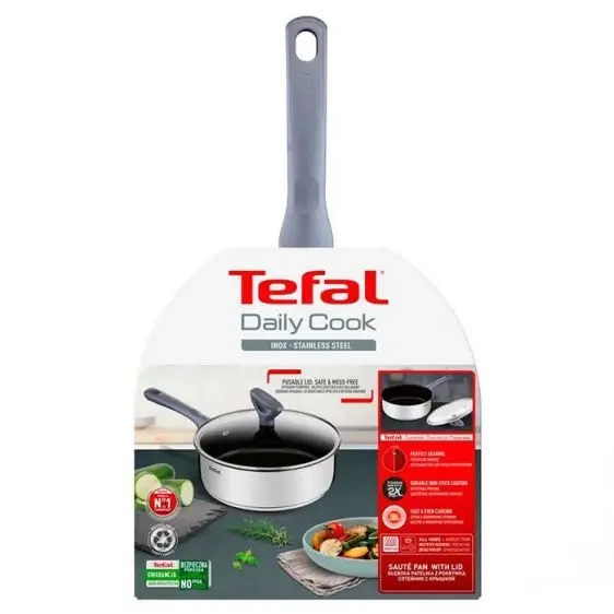 Тиган, Tefal G7303255, DAILY COOK Sautepan 24 + lid - image 4