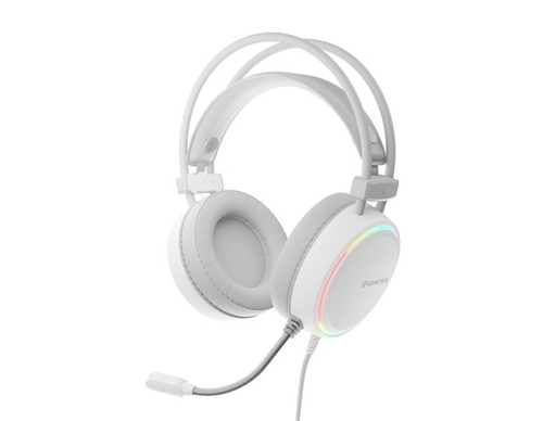 Слушалки, Genesis Headset Neon 613 With Microphone RGB Illumination White