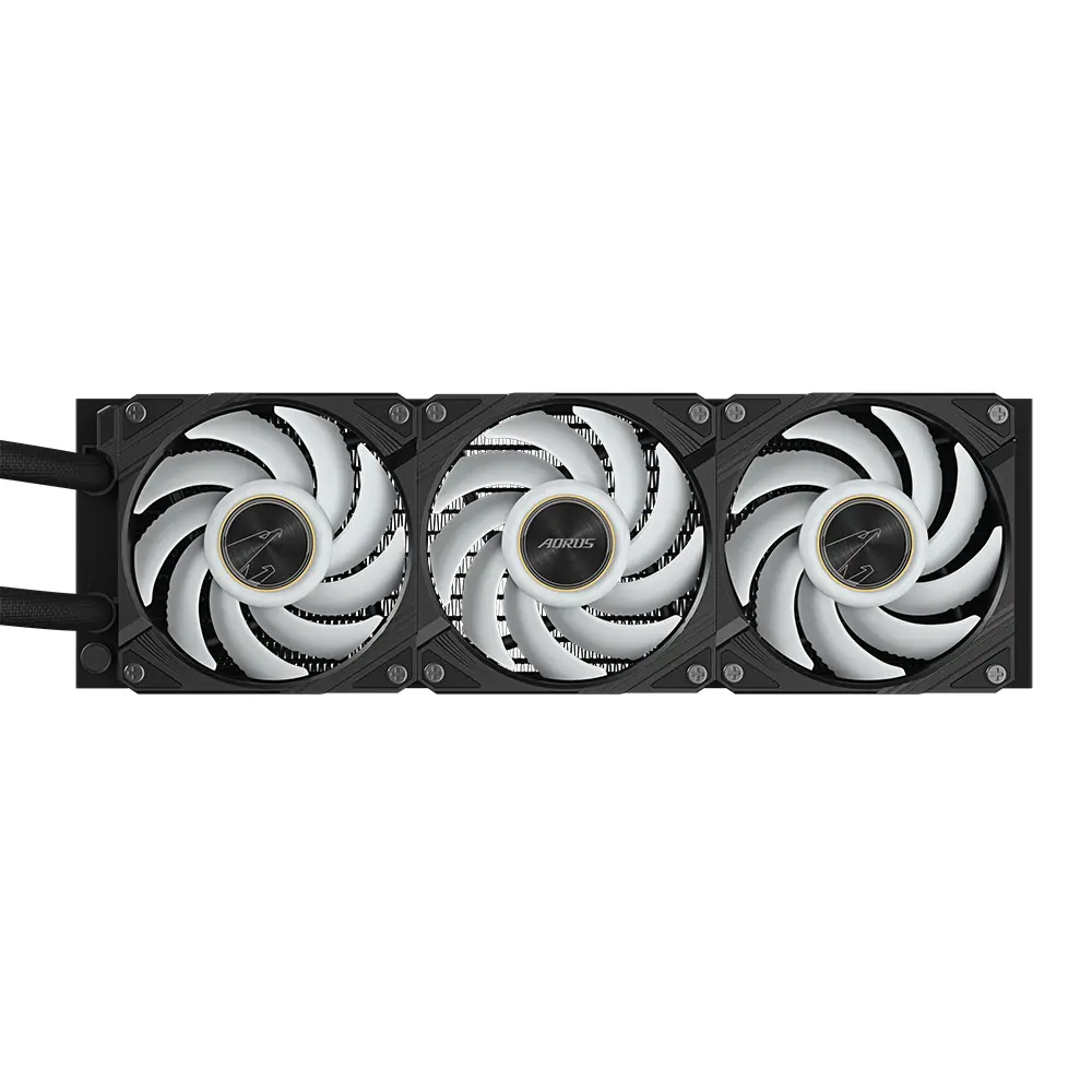 Охладител за процесор Gigabyte AORUS WATERFORCE X II 360 Black, LCD Display - image 3