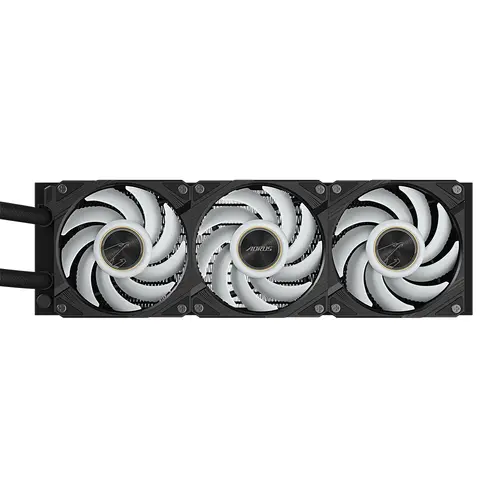 Охладител за процесор Gigabyte AORUS WATERFORCE X II 360 Black, LCD Display - image 3