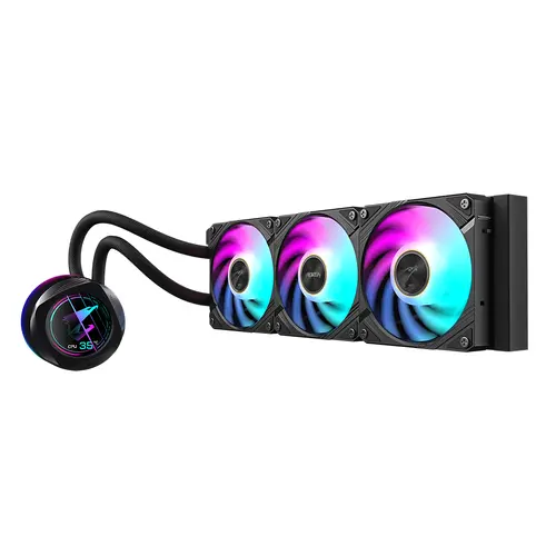 Ψύκτρα επεξεργαστή Gigabyte AORUS WATERFORCE X II 360 Μαύρο, Οθόνη LCD - 1