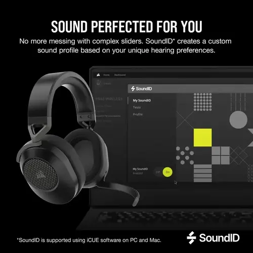 CORSAIR HS65 WIRELESS Gaming Headset, Carbon, v2 (EU) - image 4