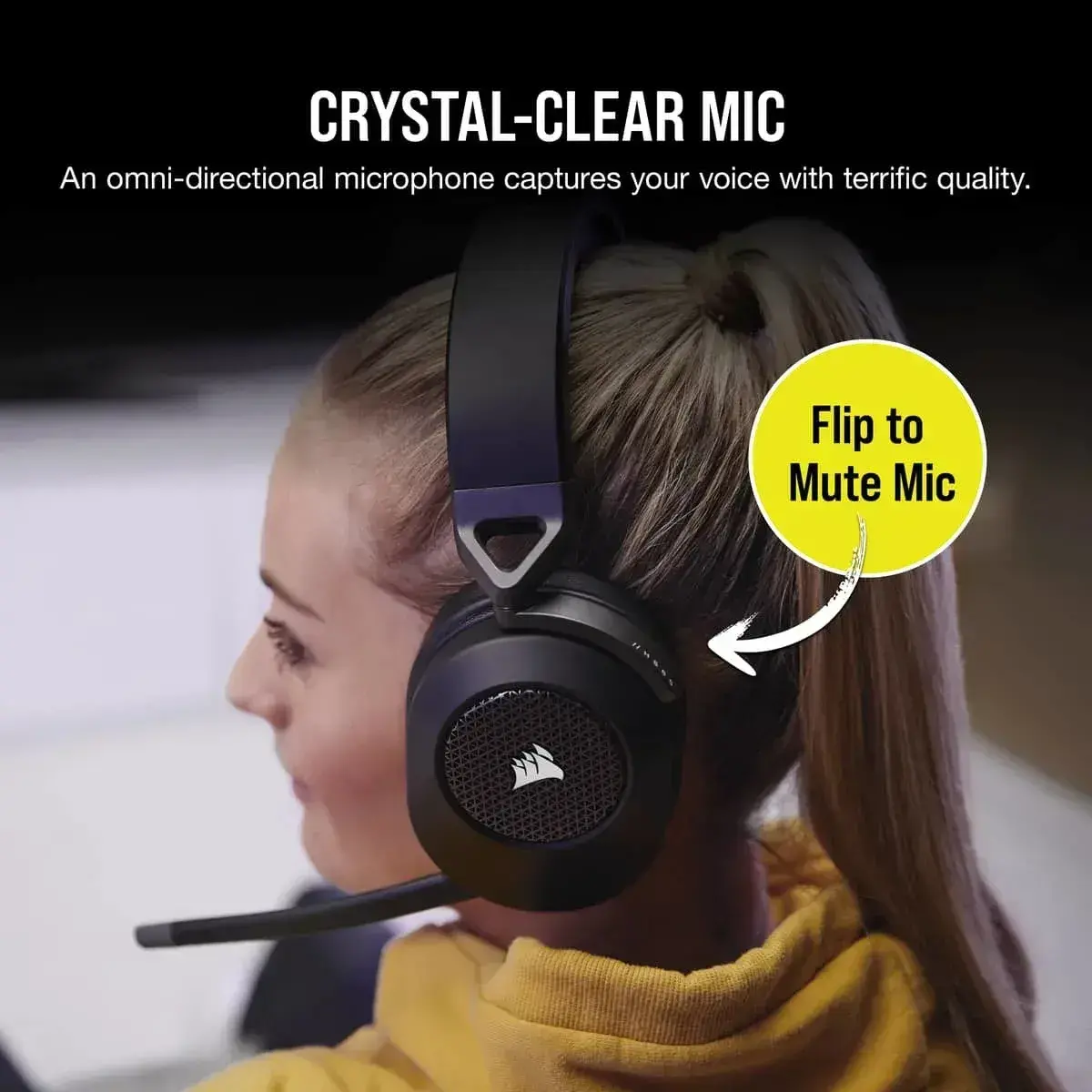 CORSAIR HS65 WIRELESS Gaming Headset, Carbon, v2 (EU) - image 6