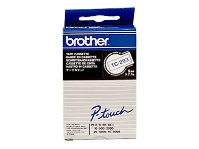BROTHER P-Touch TC-293 albastru pe alb 9mm - 1