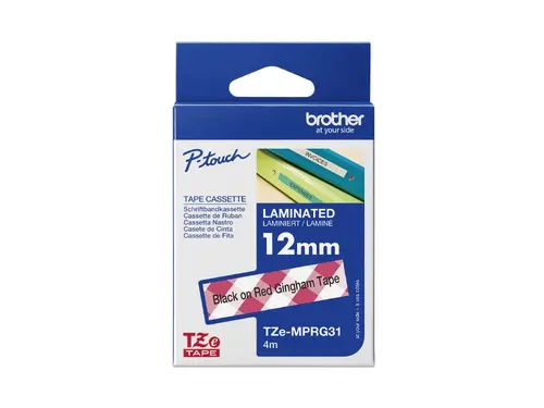 BROTHER TZe-MPRG31 tape black/square pattern 12mm/4m - image 2