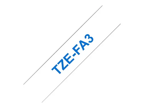 Лента TZ Fabric Tape 12mm Black on White for P-Touch - image 1