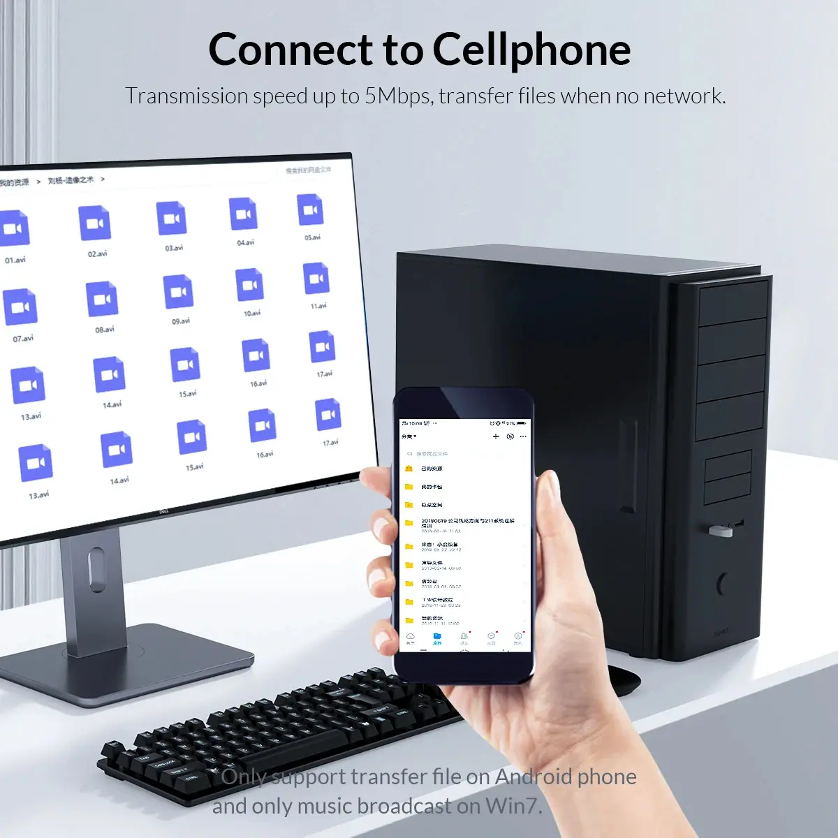 Orico блутут адаптер Bluetooth 5.0 USB adapter, black - BTA-608-BK - image 11