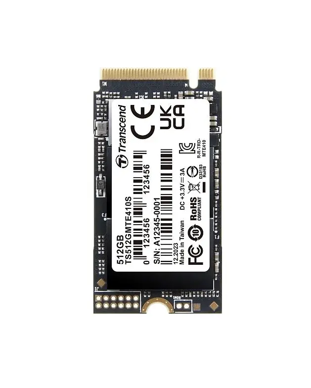 Твърд диск, Transcend 512GB, M.2 2242, PCIe Gen4x4, NVMe, 3D TLC, DRAM-less