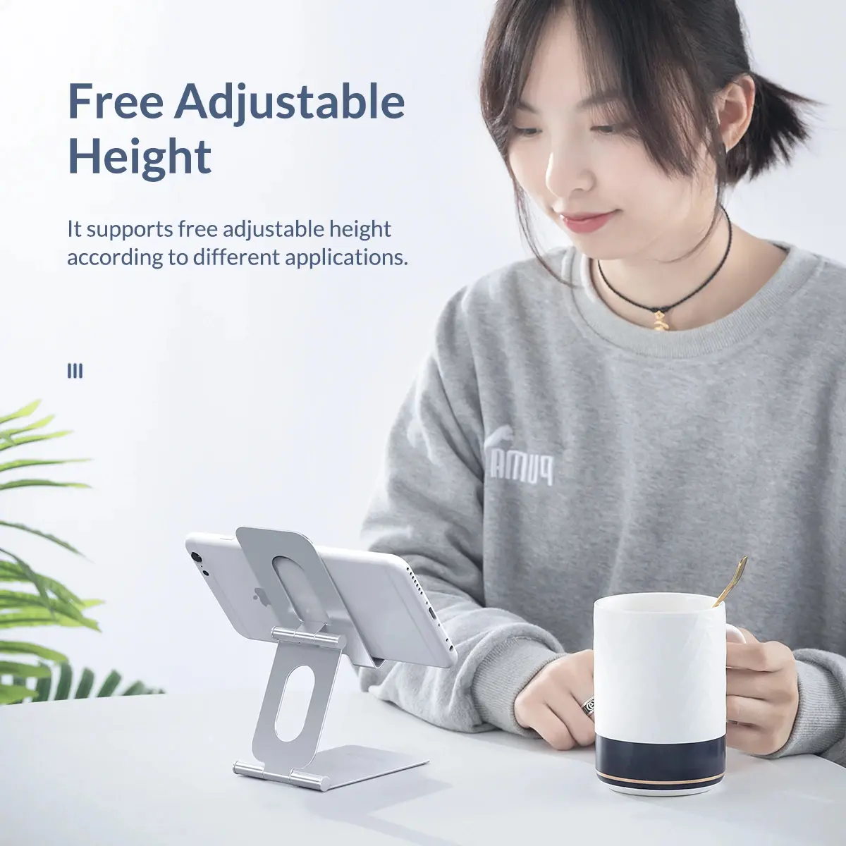 Orico βάση τηλεφώνου ή tablet για γραφείο Phone/Tablet Holder - LST-S1-SV-BP - image 7