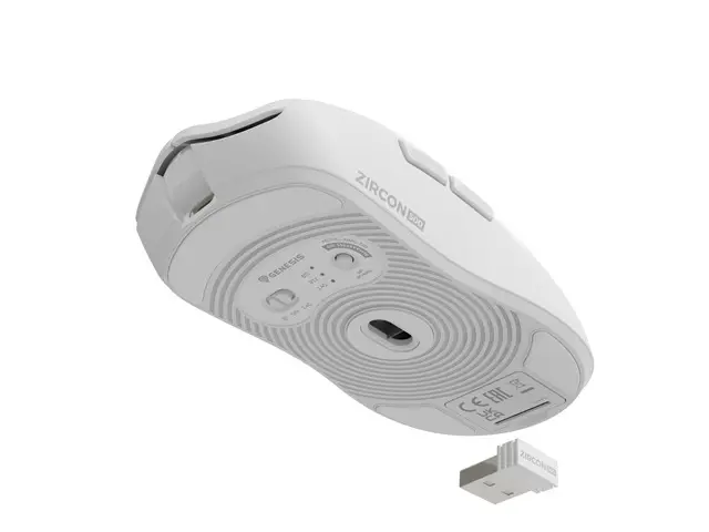 Мишка, Genesis Wireless Gaming Mouse Zircon 500 G2 10000dpi, White - image 6